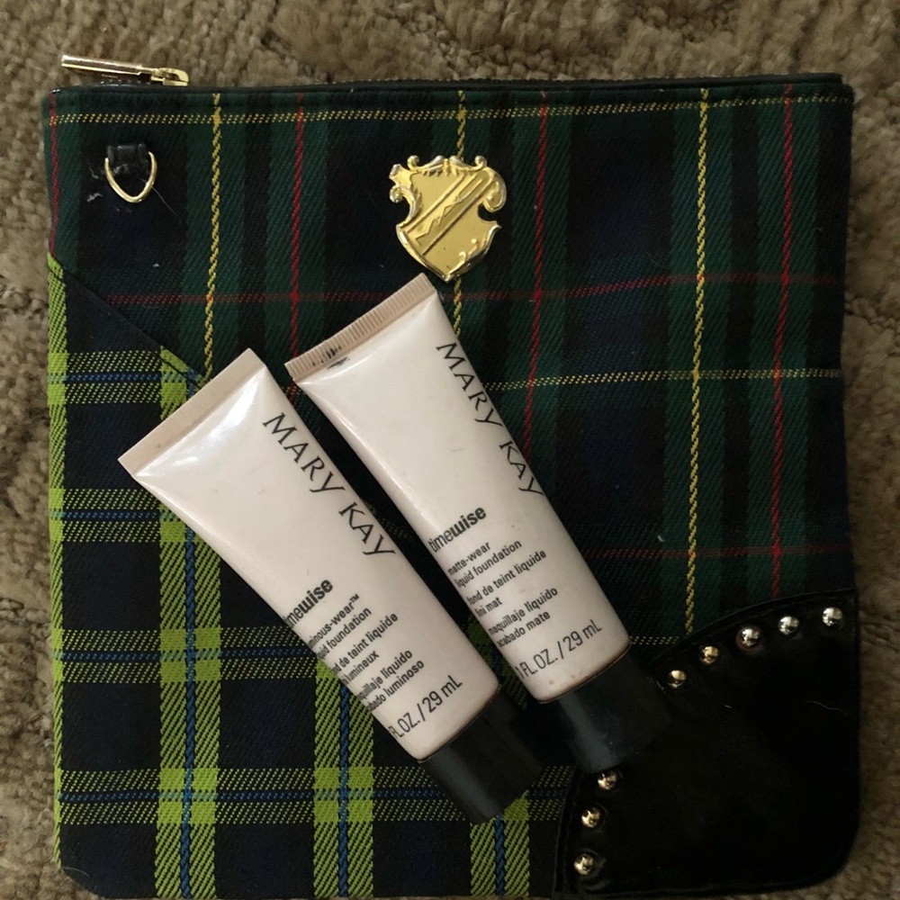 Mac makeup bag with two Mary Kay foundations!